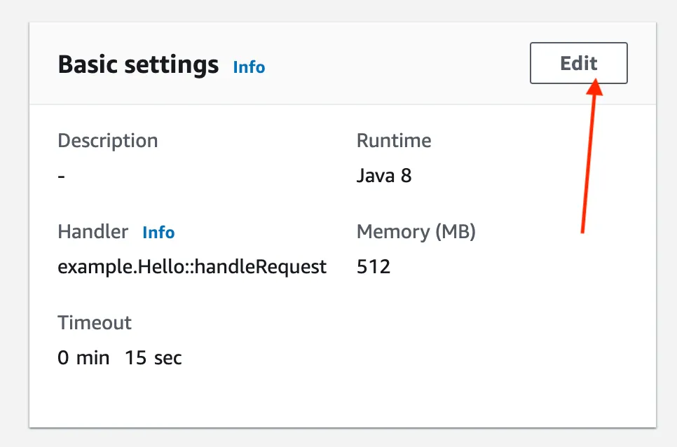 Step 7: Edit Lambda Function entry point